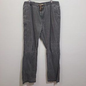 Ascend Men's Washed Gray Jogger Style Cargo Pants Size 40x34